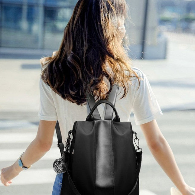 Mochila Feminina Estilosa À prova D'água Anti Furto