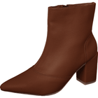 Bota Salto Bico Fino Cano Médio