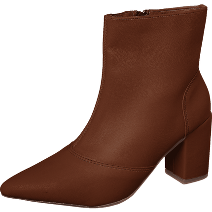 Bota Salto Bico Fino Cano Médio