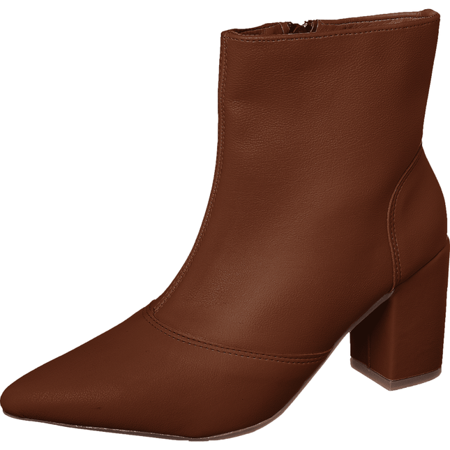 Bota Salto Bico Fino Cano Médio