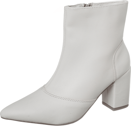 Bota Salto Bico Fino Cano Médio