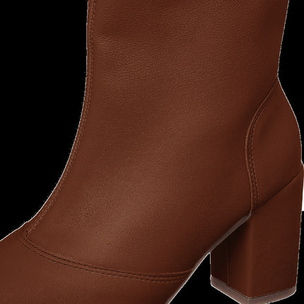 Bota Salto Bico Fino Cano Médio