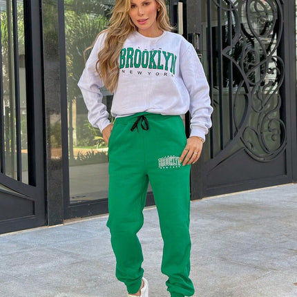 Conjunto De Moletom Flanelado Brooklyn