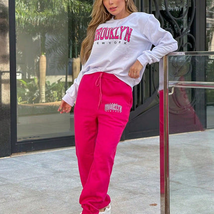 Conjunto De Moletom Flanelado Brooklyn