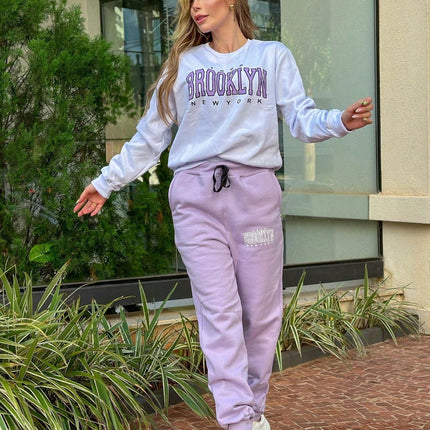 Conjunto De Moletom Flanelado Brooklyn