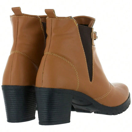 Bota Cano Curto Com Corrente