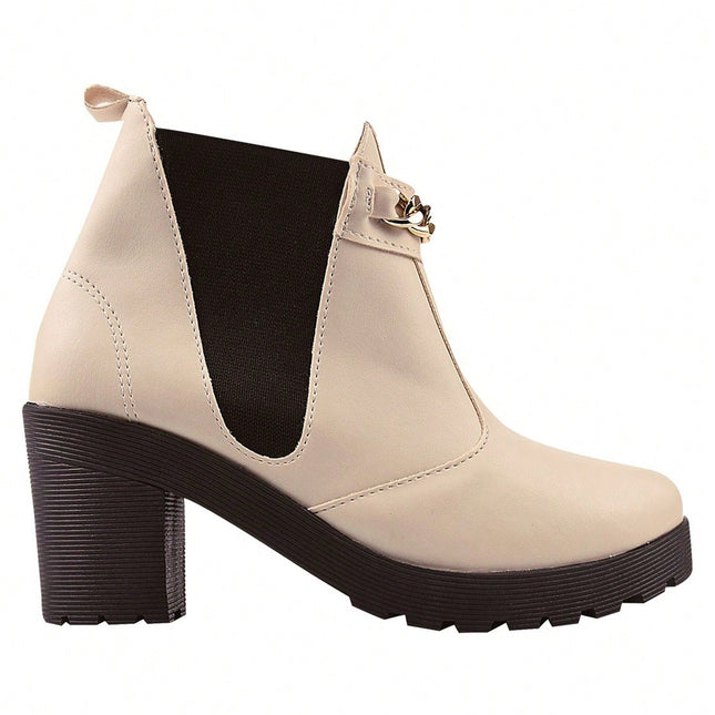 Bota Cano Curto Com Corrente