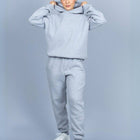 Conjunto Moletom com Capuz Flanelado Liso