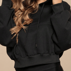 Cropped De Moletom Flanelado Com Capuz