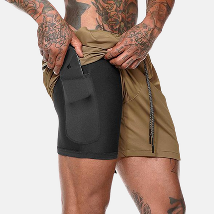 Short Fitness Masculino com Bolso Interno para Academia