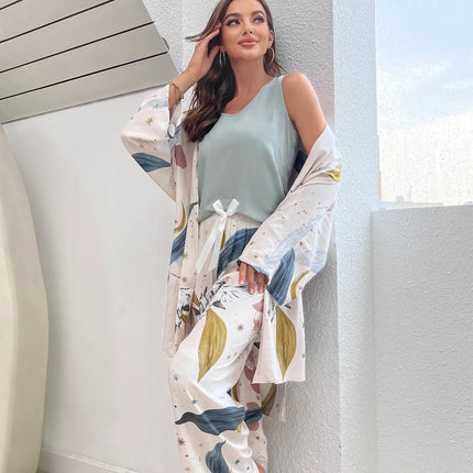 Pijama Cora Feminino 3 Peças