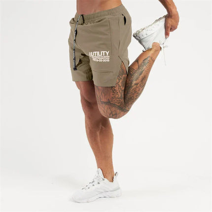 Short Esportivo Dry Fit Masculino Com Zíper