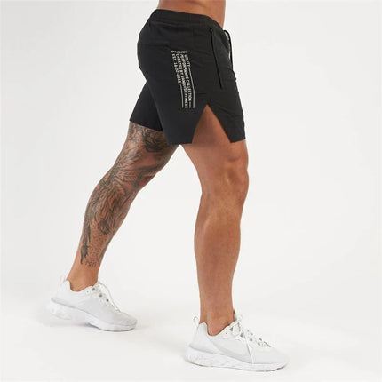 Short Esportivo Dry Fit Masculino Com Zíper