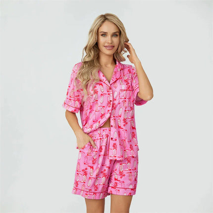 Pijama Country Look Americano Feminino Curto