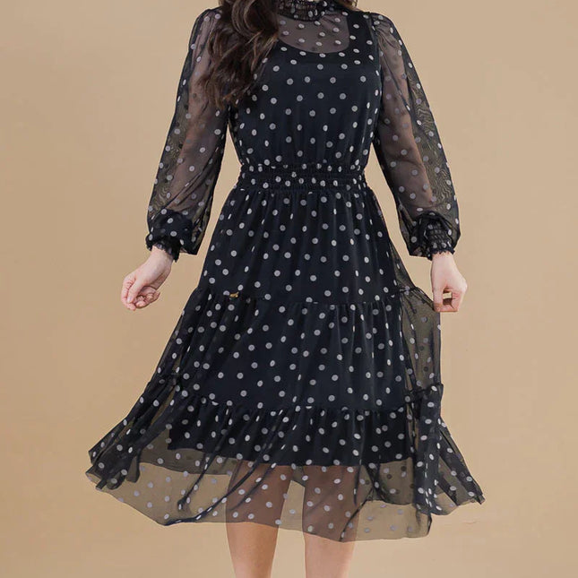 Vestido três Marias em Tule de Poa