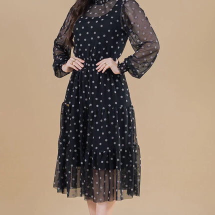 Vestido três Marias em Tule de Poa